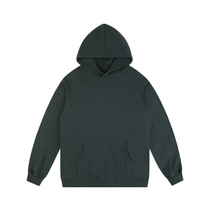 Streetwear Custom Mens Clothing Medium Sand Mock Neck Hooded Sweatshirt Soft Hoodies - Product Image 3