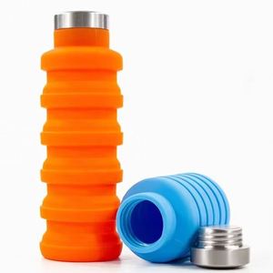 Botella de Agua Plegable Reutilizable para Deportes al Aire Libre con Logotipo Personalizado, Portátil para Campamento, Deportes y Senderismo - Product Image 4