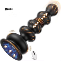 Vibrateur à commande par application et télécommande, perles anales à poussée, masseur de prostate, plug anal, 10 modes de vibration et de poussée, jouets sexuels pour hommes et femmes