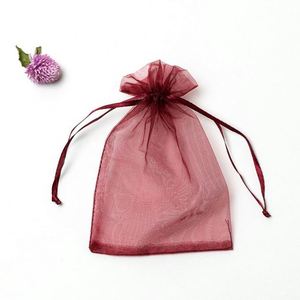 Hot Sale Customized Drawstring Organza Bags Square Clear Organza PVC <b>Gift</b> Bags - Product Image 2