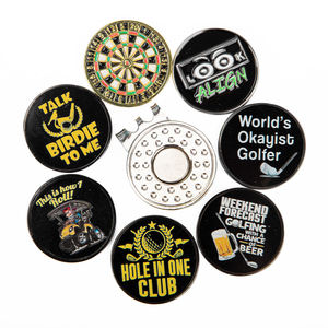 Marqueur de golf personnalisé en gros avec clip pour chapeau, cadeau pour les amateurs de golf, marqueurs de club de golf multicolores - Product Image 6
