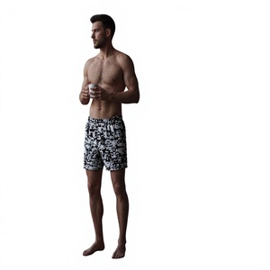 Calzoncillos Bóxer para Hombre, 100% Algodón, Transpirables, Cintura Media, Tejido Elástico a Rayas, con Logotipo, Estilo Americano para Uso Diario - Product Image 3