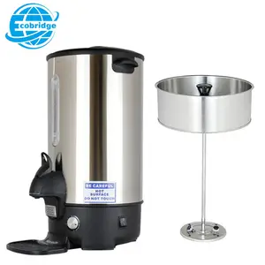 खानपान उपकरण स्टेनलेस स्टील वाणिज्यिक कॉफी शराब बनानेवाला पानी कॉफी कलश 20L क्षमता के साथ