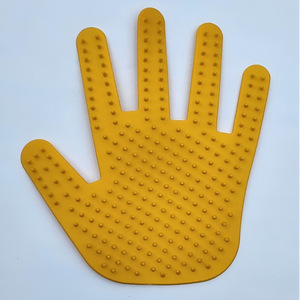 Gants de toilettage pour animaux de compagnie Tpr, forme d'aiguille 19 cm x 15,5 cm, pour l'élimination des poils de chat à poils longs - Product Image 1