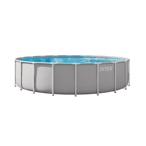 <span class=keywords><strong>Piscina</strong></span> Redonda <span class=keywords><strong>INTEX</strong></span> 26756 de 20 Pies x 52 Pulgadas con Marco Prismático, <span class=keywords><strong>Piscina</strong></span> Elevada con Marco Metálico Grande - Product Image 1