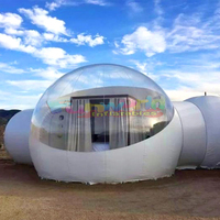 Dôme transparent extérieur grand globe clair igloo gonflable camping glamping dôme bulles tente