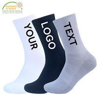 Chaussettes de Sport pour Hommes en Coton Brodées sur Mesure OEM de Haute Qualité avec Logo