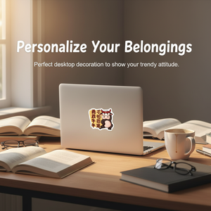 Custom logo stickers, vinyl, PVC, waterproof adhesive, die-cut laptop stickers - Product Image 2