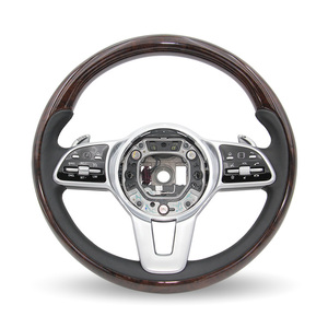 Volante de Madera Vintage para Mercedes Benz CLA 250 W140 W203 W213 C219 <span class=keywords><strong>220d</strong></span> V177 - Product Image 1