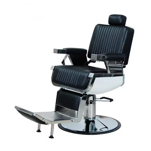 Sillón de Barbería Reclinable de Cuero SW Belmont con Función de Masaje para Salón o Muebles de Hogar/Hotel - Product Image 1