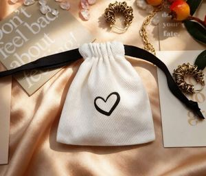 Custom Printed Cotton Tote Bag Drawstring Bag Cotton Eco-friendly Cotton Waffle Weave Cosmetic Bag Twill <b>Envelope</b> Dust Bag - Product Image 1
