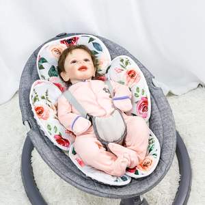 Inserto infantil compatible con <span class=keywords><strong>Mamaroo</strong></span> RockaRoo, cojín de soporte para cabeza y cuerpo de inserción reversible para recién nacidos, tela suave transpirable - Product Image 6