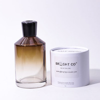 Bouteille diffuseur de parfum vide classique en gros, luxe, 200 ml, 330 ml, en verre dégradé avec bouchon et bâtonnets diffuseurs