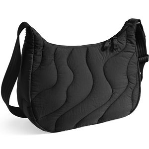 Sacs à main pour iPad Air/Pro 11 pouces 2025 – Sac bandoulière matelassé personnalisé pour femme – Sac à l'épaule tendance en nylon matelassé en forme de croissant - Product Image 1
