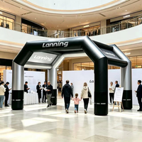 Tente arche gonflable imperméable personnalisée pour salon professionnel et événement en plein air