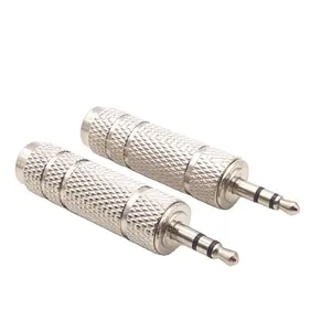 6.5mm ila 3.5mm Stereo ses adaptörü 6.35mm dişi Jack ses bağlantısı 3.5mm Metal erkek fişi 6.35 Mono ila 3.5 Stereo jak