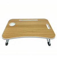 Escritorio Plegable y Extensible para Portátil, Mesa de Cama Portátil con Altura Ajustable, Estación de Trabajo para Dormitorio, Residencia Universitaria u Oficina en Casa