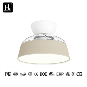 Plafonnier en bois LED blanc chaud 3500K Ra80 style rustique à montage en surface 220V grande taille télécommande garantie 3 ans pour salon - Product Image 1