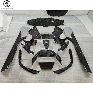 Kit carrosserie en fibre de carbone sèche, lèvre avant, aileron arrière, diffuseur arrière, jupes latérales pour Ferrari SF90, style OEM, pièces automobiles - Product Image 4