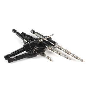 Precise 5PC High Speed Steel Countersinking <b>Drill</b> <b>Bits</b> Multi-purpose Woodworking Tool for Plastic Plank Punchdown <b>Wood</b> Drilling - Product Image 4