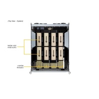 Sistem Barebone Server Rak 8U AI dengan Prosesor Intel Xeon Generasi ke-4/ke-5 Model C821GE-Stok