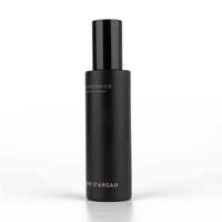 Flacon pulvérisateur de luxe en verre pour le corps 80ml 100ml 120ml, flacon pulvérisateur noir mat en verre de forme fine, flacon vaporisateur d'ambiance à brume fine