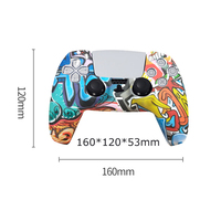 Étui en silicone Aomiou pour manette PS5, coque de protection, housse de manette de jeu, plusieurs couleurs, personnalisable