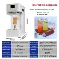 Machine de scellage entièrement automatique pour canettes PET, machine de mise en conserve de boissons, machine de scellage pour canettes de jus en plastique jetables 500ML 330ML