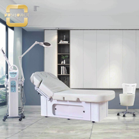 Lit de massage médical à hauteur réglable de clinique Beauté du dossier chauffant pour 4 moteurs Fournisseur de table de traitement de spa électrique complet