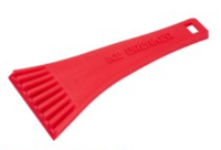 Grattoir à glace pour voiture de petite taille, rouge, en plastique souple, pelle à neige pour vitres de voiture, 8*18cm, outil d'hiver portable MK-S044