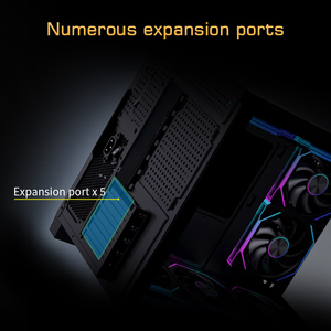 Gabinete de Computadora MATX Lovingcool <span class=keywords><strong>con</strong></span> Iluminación RGB <span class=keywords><strong>Integrada</strong></span>, Vidrio Templado Panorámico, Preparado para Refrigeración Líquida de 360 mm - Product Image 4