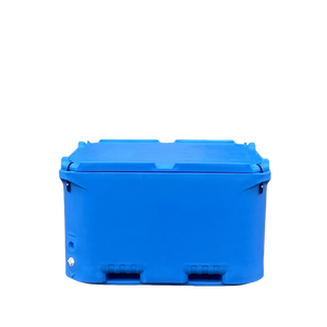 Contenedores de pescado aislados rotomoldeados de 1000l, contenedor de mariscos apilable, caja enfriadora resistente para almacenamiento y transporte de alimentos fríos - Product Image 1