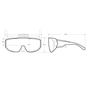 Lunettes de soleil de sécurité LMA de haute qualité, de marque, design Z87, verres personnalisés, monture mate, surdimensionnées, miroir rouge, protection UV400, 2025 - Product Image 6