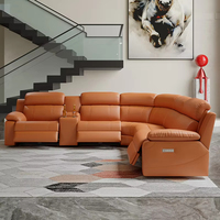 Kunden spezifische bequeme weiche Leder Luxus Wohnzimmer Kino Sofa Modular Recliner Sofa Set Möbel
