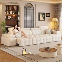 Vielseitige Spezifikationen Weicher Glatter Stoff Modulares Sofa Modernes Wohnzimmer-Sofa Möbel