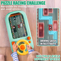AiJH Voiture de course électrique, jeu de voiture spatiale d'aventure, puzzle, volant, manettes de jeu, jouets