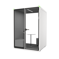 Hecor Cabine de travail extérieure préfabriquée, maison modulaire personnalisée, bureau insonorisé, cabine téléphonique préfabriquée