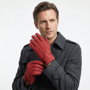 Guantes de Vestir de Piel de Cordero Color Óxido, Edición Premium OEM, con Forro Térmico para Uso en Exteriores, Casual y Fiestas - Product Image 1