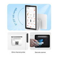 Quiosco Táctil Capacitivo Android/Windows PCAP con Intel I5, NFC, Pantalla de Alta Resolución, Punto de Venta de Autoservicio, Impresión QR, para Negocios en Interiores, 1 Año de Garantía