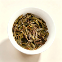 Thé Pu'er cru classique de 1985, provenant d'arbres anciens, en brique de 250g, emballé traditionnellement dans du bambou, Sheng Pu Erh