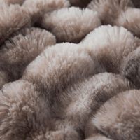 Jeté en fausse fourrure moderne, quatre saisons, imperméable, doux, pelucheux, tie-dye marron, 50x60 pouces, pour usage domestique