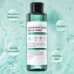 โทนเนอร์เกาหลี SOME BY MI AHA BHA PHA 30 <span class=keywords><strong>Days</strong></span> <span class=keywords><strong>Miracle</strong></span> <span class=keywords><strong>Toner</strong></span> ขนาด 150 มล. ช่วยลดสิวเสี้ยน กระชับรูขุมขน ผลัดเซลล์ผิวอย่างอ่อนโยน บำรุงผิวหน้า - Product Image 4