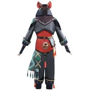 Disfraz de Cosplay de <span class=keywords><strong>Genshin</strong></span> <span class=keywords><strong>Impact</strong></span>, Conjunto Completo de Cosplay de Ga Ming, Traje de Cosplay de Liyue, Niño León, Jiaming, Jia Ming, Peluca, Zapatos - Product Image 3