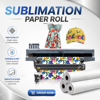 Papier de transfert par sublimation grand format blanc de haute qualité 100 g/m² à séchage rapide avec un taux de transfert de 98 % pour l'impression numérique sur vêtements