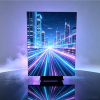 Indoor P2.0 Dreifach Faltbarer LED-Poster-Bildschirm Bewegliche Vertikale Digitale Beschilderung Faltbare LED-Werbetafel für Messen und Ausstellungen