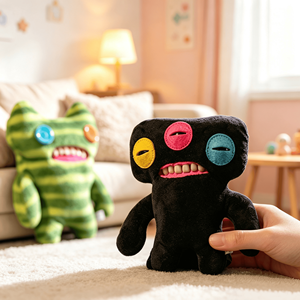 Halloween OEM Soft Stuffed <strong>Ugly</strong> Monster Doll With Funky Teeth <strong>and</strong> PP Cotton Fill for Calming <strong>and</strong> Party Favor - Product Image 3