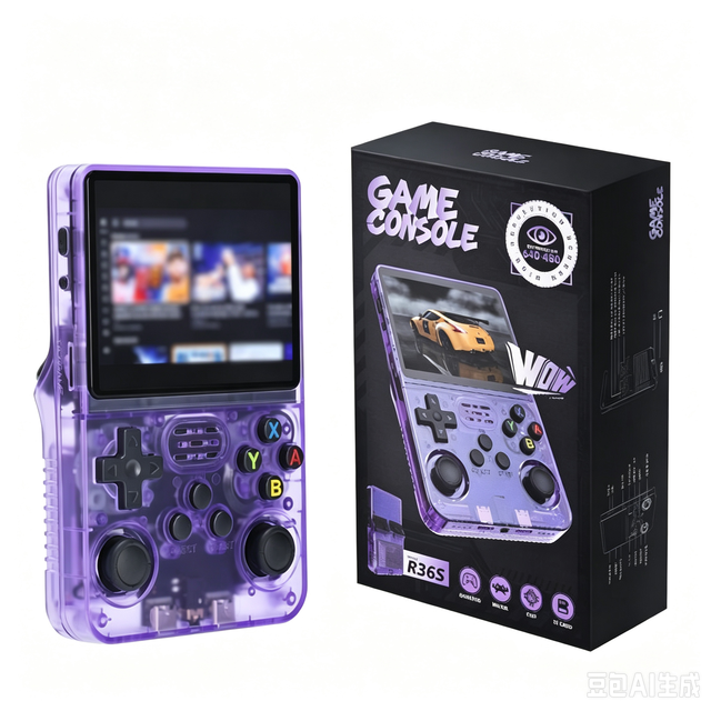 R36S  Handheld Game Console Arkos System Support Online Video Games 3.5 Inch IPS Screen Portable Retro Game Player
