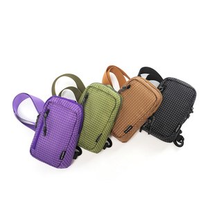 Sac de poitrine bandoulière pour sports de plein air, en nylon tendance, durable, avec fermeture éclair, imperméable, pour voyage, randonnée, course à pied, homme, polyester - Product Image 6