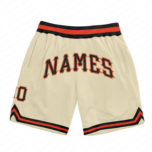Shorts de basketball vintage respirants imprimés par transfert thermique personnalisés, grande taille, pour adultes, vêtements de sport, course à pied, fitness, en mesh - Product Image 1