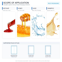 Machine de remplissage automatique de haute précision pour liquides alimentaires (bâtonnets glacés, sachets de gelée) et équipement de scellage
